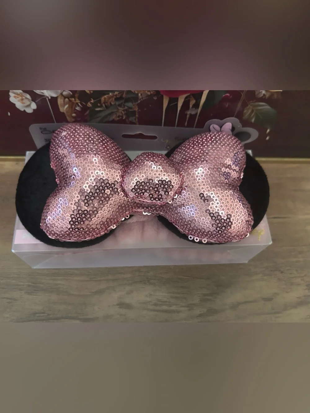 The Crème Shop x Disney Plush Spa Pink Sequin Headband